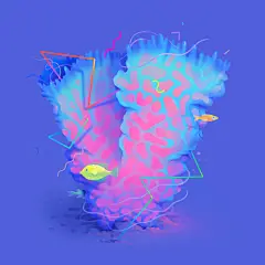 #设计秀# 一组海洋主题的插画英文字母（三）。
自由插画师：Lena Vargas ​​​​