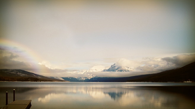 clouds lakes landsca...