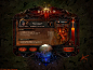 游戏界面，Game UI，RPG，网页游戏，暗黑3，Diablo 3 Launcher by ~Panperkin on deviantART