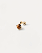 Kimi 虎眼石 单只耳环 - 925 sterling silver / 18K gold plating