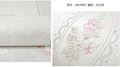 韩式田园无纺布墙纸客厅3D立体温馨卧室背景墙简约欧式条纹壁纸花-tmall.com天猫