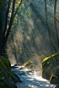 Sunray Waterfall, Valle Treja, Italy | eye candy