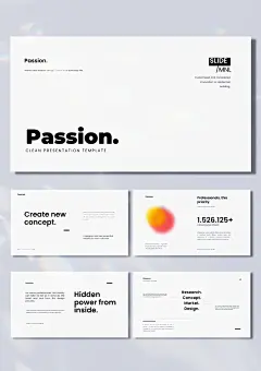 简约万能排版|极简高级设计感PPT模板『17』