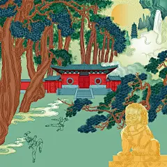河南嵩山少林寺院建筑风景城市特色名片景点图片下载