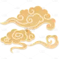 中国风通用剪纸装饰-祥云