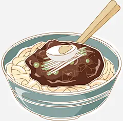 手绘鸡蛋面免抠素材_新图网 https://ixintu.com 卡通 手绘 美食 食物 鸡蛋面