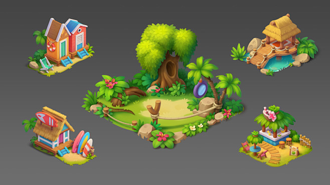 Game objects, Playrix Games : Game objects by Playrix Games on ArtStation.