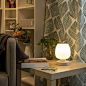 Touch Bedside Table Lamp - Modern Small Lamp for Bedroom Living Room Nightstand, Desk lamp with White Opal Glass Lamp Shade, Warm LED Bulb, 3 Way Dimmable, Simple Design Mother's Day Gifts - Amazon.com
