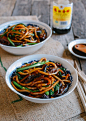 Shanghai Fried Noodles - authentic take on a popular Chinese dish. This recipe is so simple to make, and it will be on the table within 15-20 minutes.