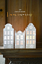 Holiday/Winter Paper Crafts: DIY Dutch House Luminaries; tutorial and printable templates: 