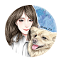 手绘头像定制请私信  #小清新# #背景图# #头像# #壁纸# #手绘头像# #水彩# #情侣头像#