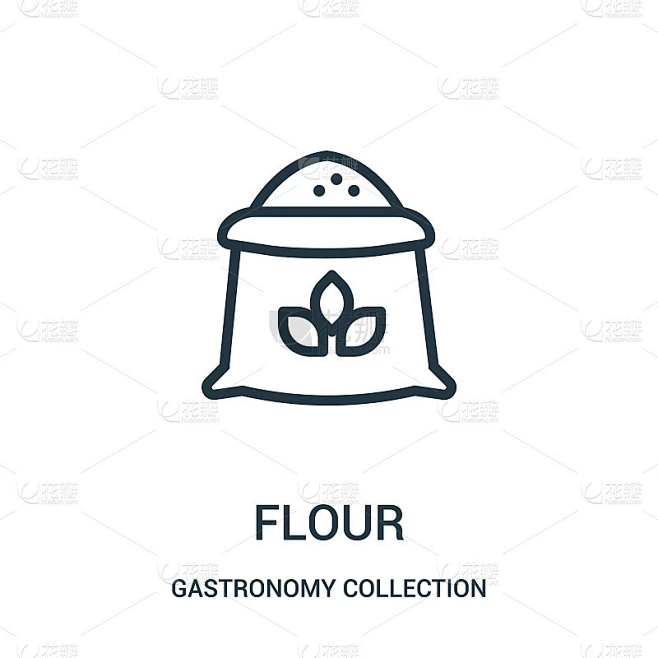 flour icon vector from gastronomy collection colle素材-花瓣网