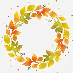 秋天树叶花环感恩节ai免抠素材_新图网 https://ixintu.com 矢量png 感恩节 感恩节快乐 树叶花环 秋天 秋天花环