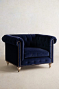 Lyre Chesterfield Armchair