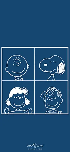 优阿壁纸：花生漫画，史努比的手绘壁纸