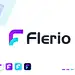 flerio logo design software company business simple minimal f logo design f letter f logo branding design gradient app logo designer logo design brand identity technology logo mark branding modern f letter logo f