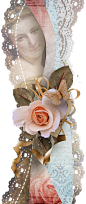 欧式奢华古典复古相框纹理花卉照片手账装饰免抠PNG图案 (3)