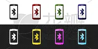 蓝牙,分离着色,图标,符号,传媒,几何形状,布置,沟通,交流,联系