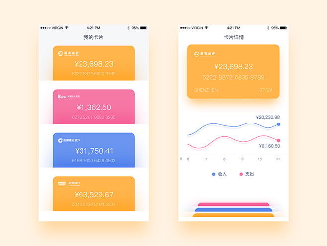 Bank card  #UI# #app...