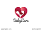 Mother holding Child baby Heart shape Logo design vector template.
Medicine Clinic Care Charity Fund Logotype concept icon.