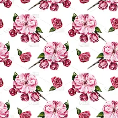 纹路与花枝无缝搭配