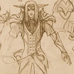 阮：我从小就画画的，小学3年级开始临摹七龙珠，，初中开始帮班上的女生画心跳回忆的图。中专的时候开始读美术的，后来去中央美院进修3d ，不过我在进公司做事的时候有一个很好的启蒙老师，，他现在也是画插画的，叫夏季。


阮：我工作7年来几乎每天都有画画。


阮：我的应该是欧日中结合的吧，目前可能更偏欧一点吧 ，欧的东西都很大气，但是东西大都没深度，剧情都比较简单，我喜欢欧的画面，日的剧情和意境 ，日本的东西探索到了人性的深处，但是对于做美术的人，肯定都是偏视觉效果的。就是偏欧洲的。


阮：常年看动画漫画电