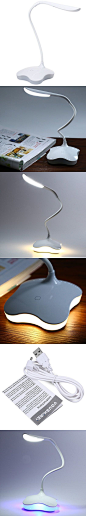 5V USB Book Light Rechargeable LED Desk Lamp Eye-protection Reading Lamp Touch Sensitive Table Lamp Flexible Night Light