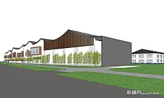 台州丽廷凤凰山庄SU模型下载_sketchup模型免费下载_素模网