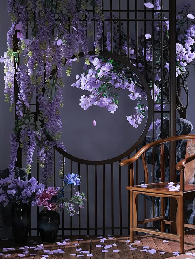 布景花絮：她们说我的景像插画呀～ - 小...