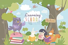 学习学校概念背景
