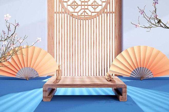 C4D立体国潮中国风场景背景
@郭设计师