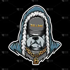 斗牛犬,嘻哈,运动,肖像,明亮,白色,可爱的,概念,性格,复古