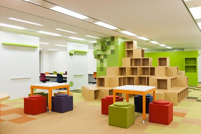 日本炫丽撞色办公空间-办公空间-设计资讯...