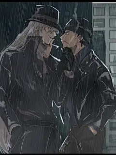 #名侦探柯南##二次元漫画#
日本画师興路笔下的同人图，赤井秀一 X 琴酒 可帅可萌，我先磕为敬
twi：kmk_oc ​​​​