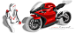 超越直观感受，荣享未来，一款摩托车手绘分享DUCATI AERO
全球最好的设计，尽在普象网（www.pushthink.com）