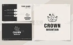 皇冠山标志模板上的字母风格