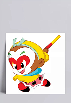 q版调皮的孙悟空|西游记,孙悟空,美猴王,齐天大圣,卡通,q版,金箍棒