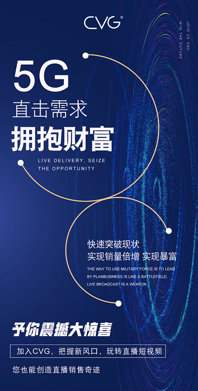 5G造势招商代理微商发圈海报