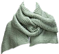 绿色马海毛长款针织围围巾-最搭配