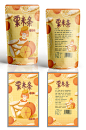 橙子味粟米条零食包装-众图网