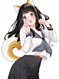 【持续高质量更新】二次元，动漫，美少女，萌妹子，兽耳娘，壁纸
上传自泽荷