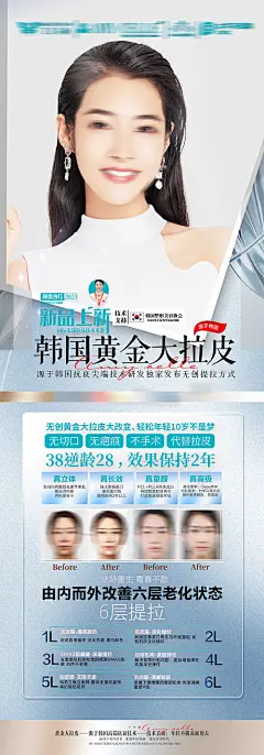 医美面部大拉皮海报