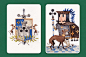 Playing cards (WIP) : On this year , I decided to make playing card set. 