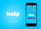 Help Mobile Branding and UI/UX : Help is a mobile application so you can hire people to help you like workers, carpenters and more.. 