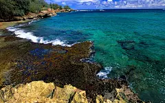唯美大海海滩高清桌面壁纸