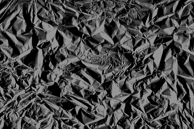 30款黑色褶皱塑料铝箔背景纹理 Blac...