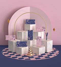 Hellolink×SpicySocks  节日礼品袜服饰插画包装设计平面包装Hellolink - 原创作品 -  