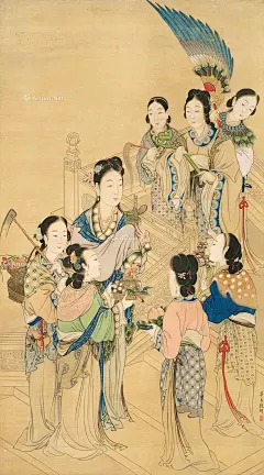 改琦 人物 立轴