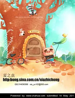 夏虫虫的插画画廊展厅