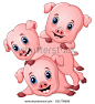 Three little pig cartoon